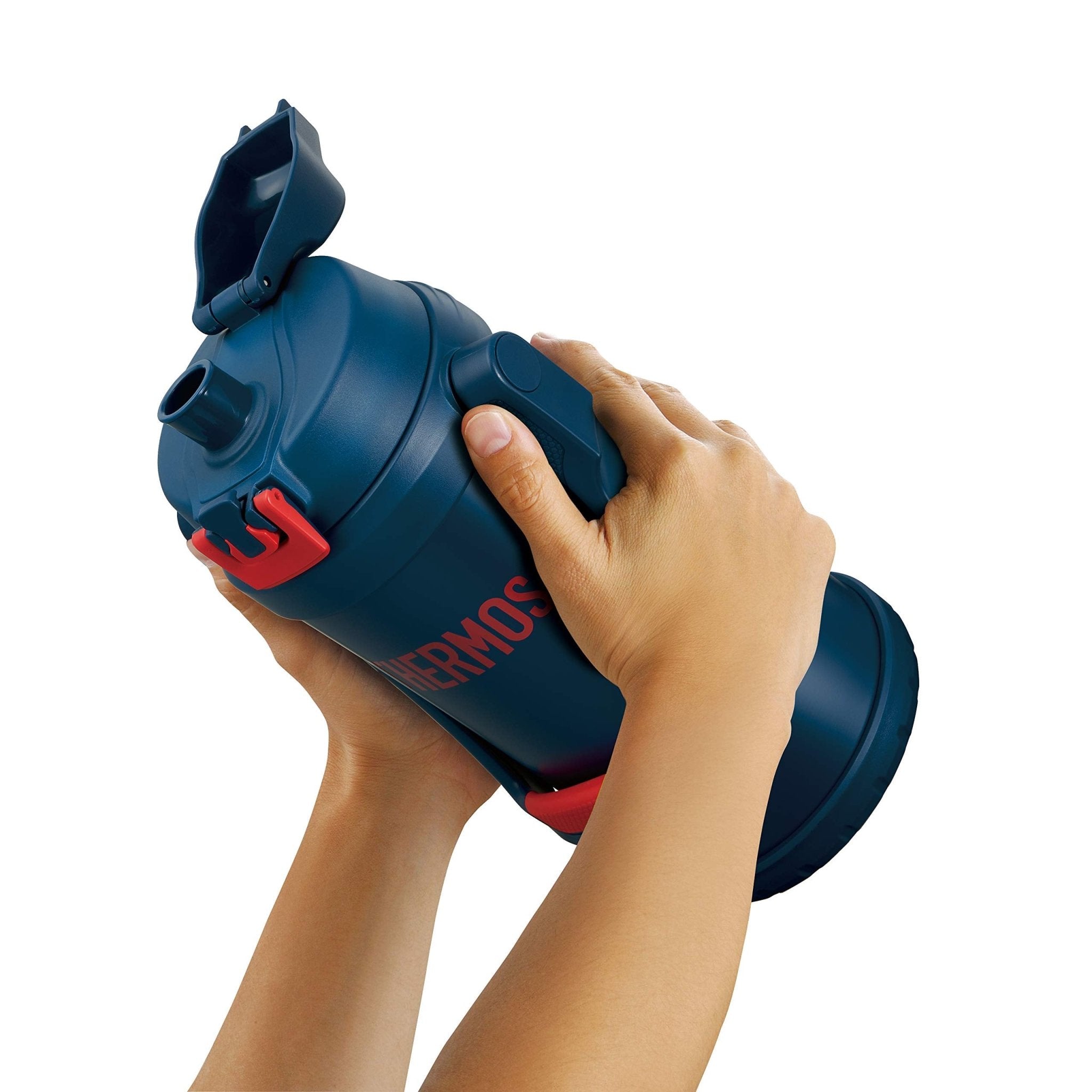 Thermos 2.0L Navy Red Vacuum Insulated Sports Jug - Thermos FFV - 2001 NV - R