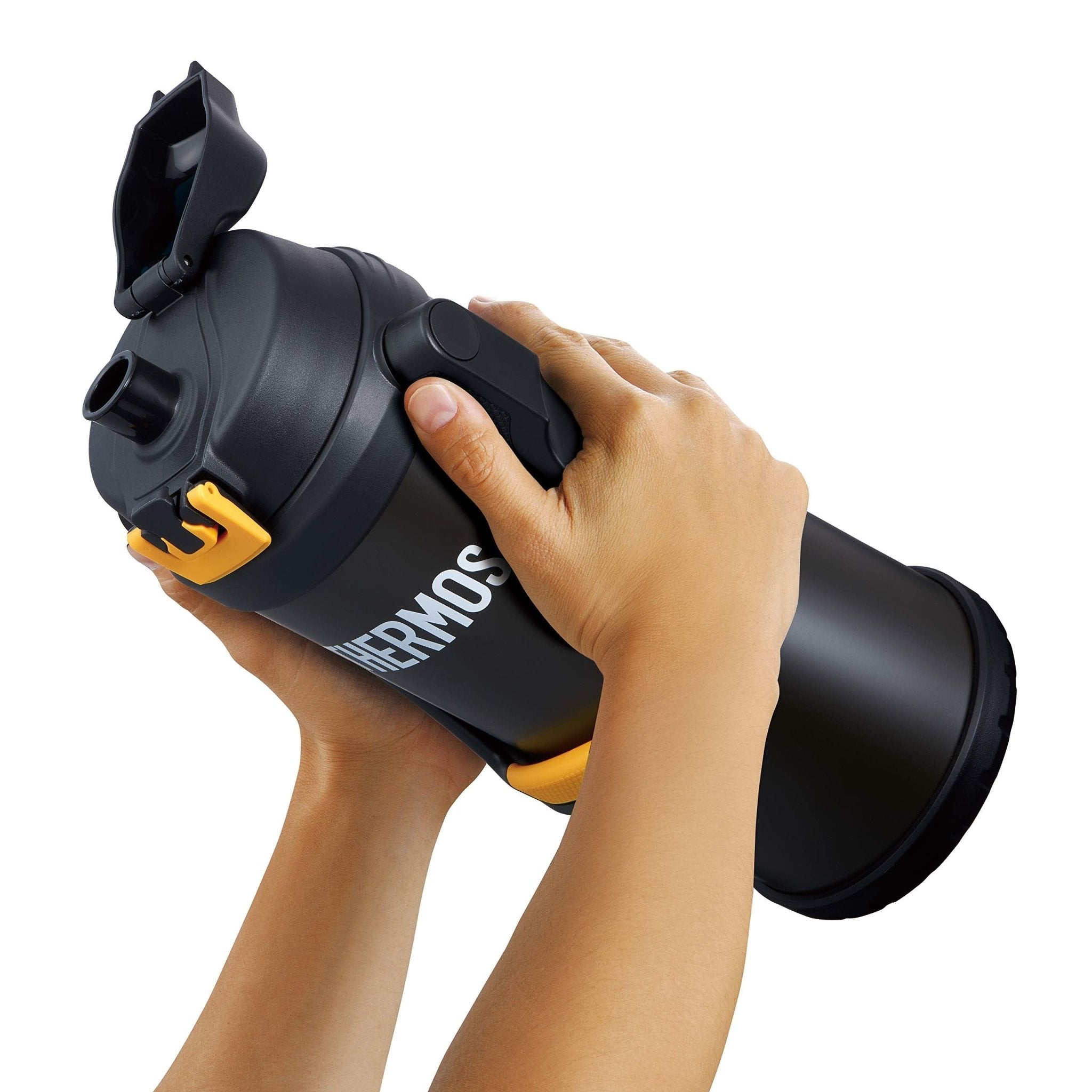 Thermos 2.5L Black Orange Sports Jug Vacuum Insulated Ffv - 2501 Bkor