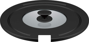 Thermos 26/28cm Black Frying Pan Lid with Detachable Handle Kle - 001 Bk