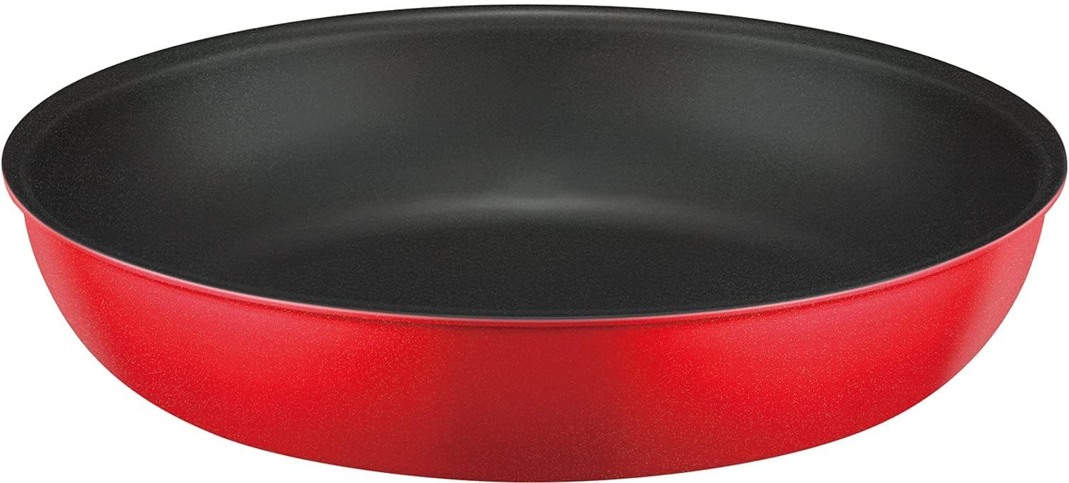 Thermos 26Cm Durable Series Frying Pan with Detachable Handle - Bright Red