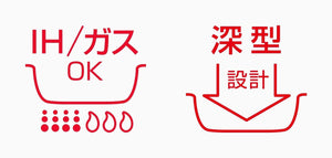 Thermos 26cm Red Frying Pan with Detachable Handle Induction Compatible