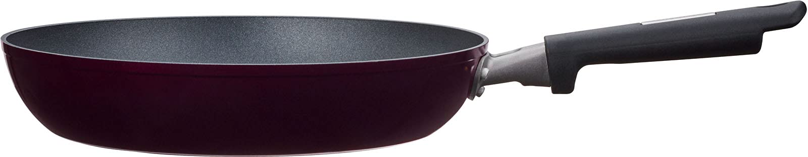 Thermos 28cm Plasma Hard Coating Black Frying Pan - IH Compatible KFC - 028 BK