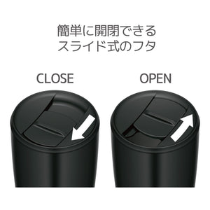 Thermos 300ml Black Vacuum Insulated Tumbler with Lid - JDP - 300 BK Series