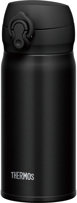 Thermos 350ml Vacuum Insulated Water Bottle Deep Black Mobile Mug - JNL - 355 DPBK