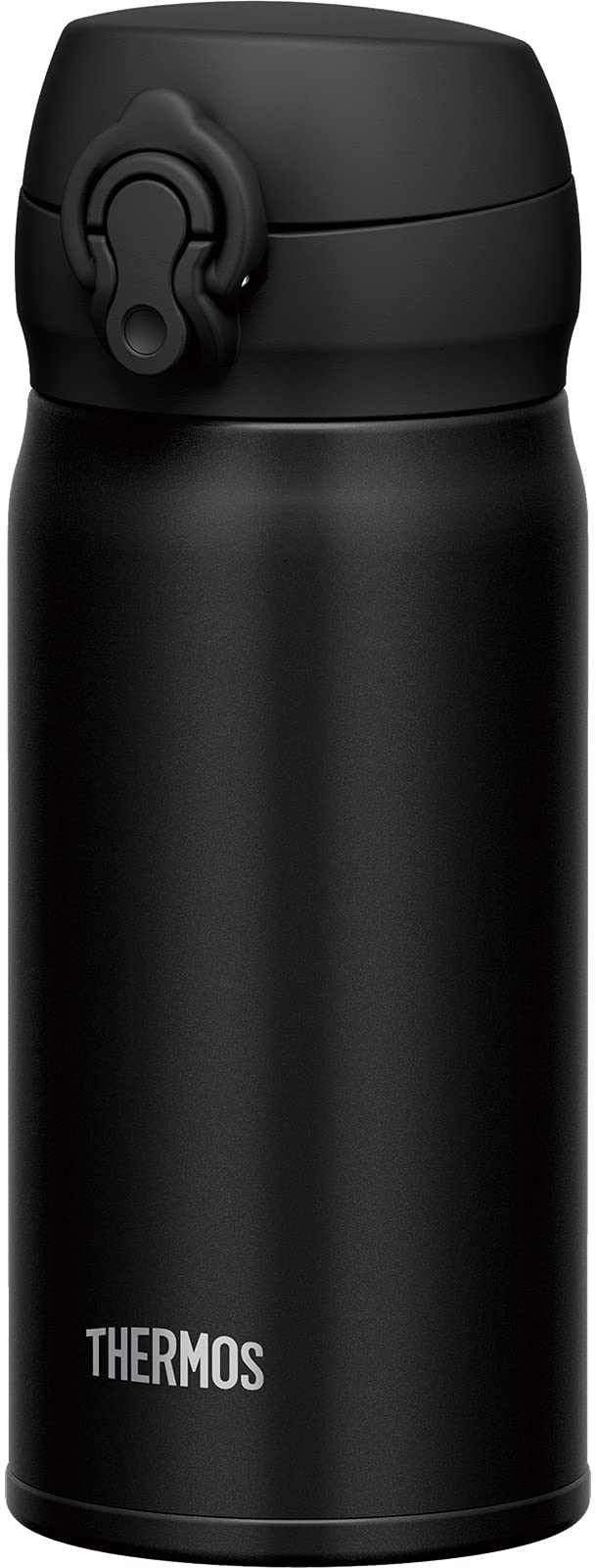 Thermos 350ml Vacuum Insulated Water Bottle Deep Black Mobile Mug - JNL - 355 DPBK