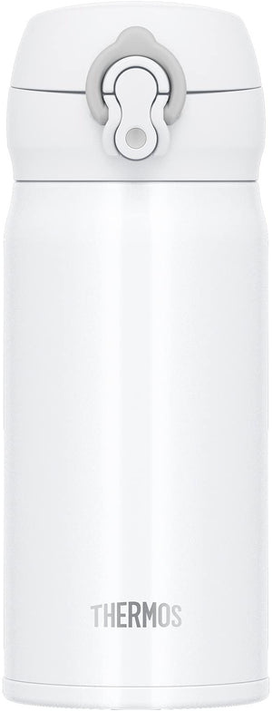 Thermos 350ml Vacuum Insulated Water Bottle Mobile Mug in White Gray JNL - 355 WHGY