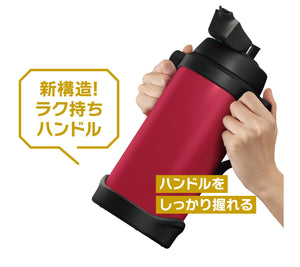 Thermos 3L Red Vacuum Insulated Sports Water Jug Fjq - 3000 R