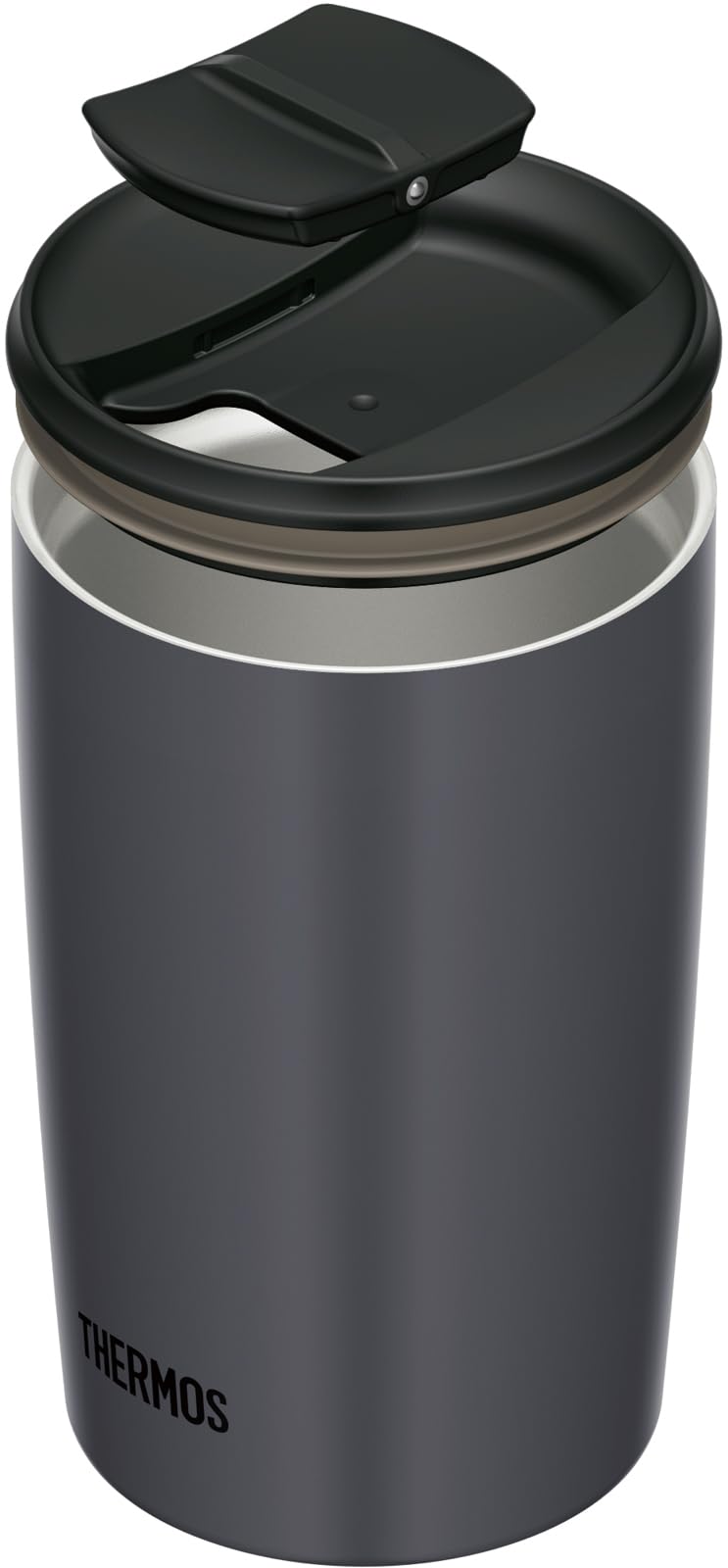 Thermos 400ml Dark Gray Vacuum Insulated Tumbler JDP - 401 with Lid