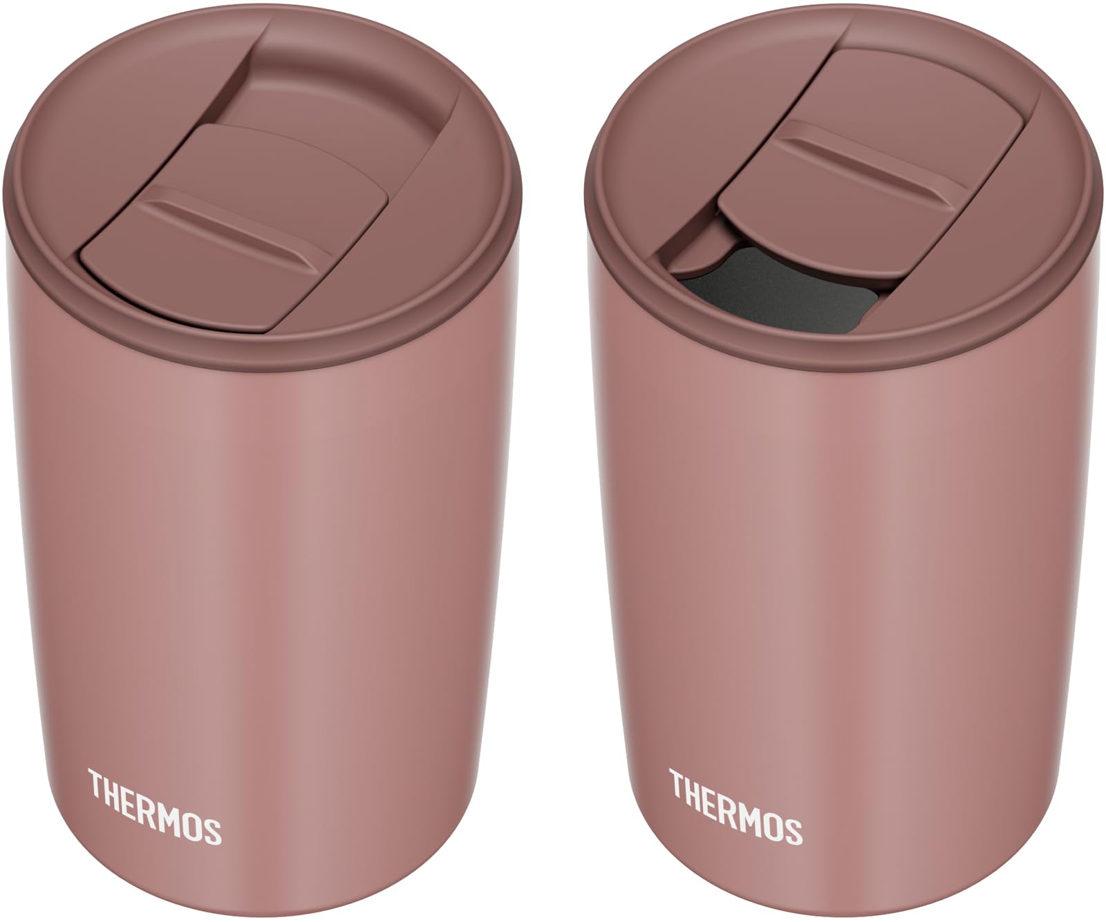 Thermos 400ml Vacuum Insulated Milk Brown Tumbler with Lid - JDP - 401 MBW
