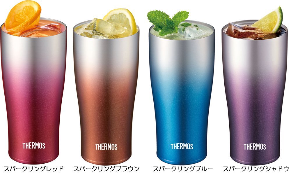 Thermos 420Ml Vacuum Insulated Tumbler Sparkling Blue Japan Jde - 420C Sp - Bl