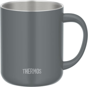 Thermos 450ml Dark Gray Vacuum Insulated Mug with Lid - JDG - 452C DGY