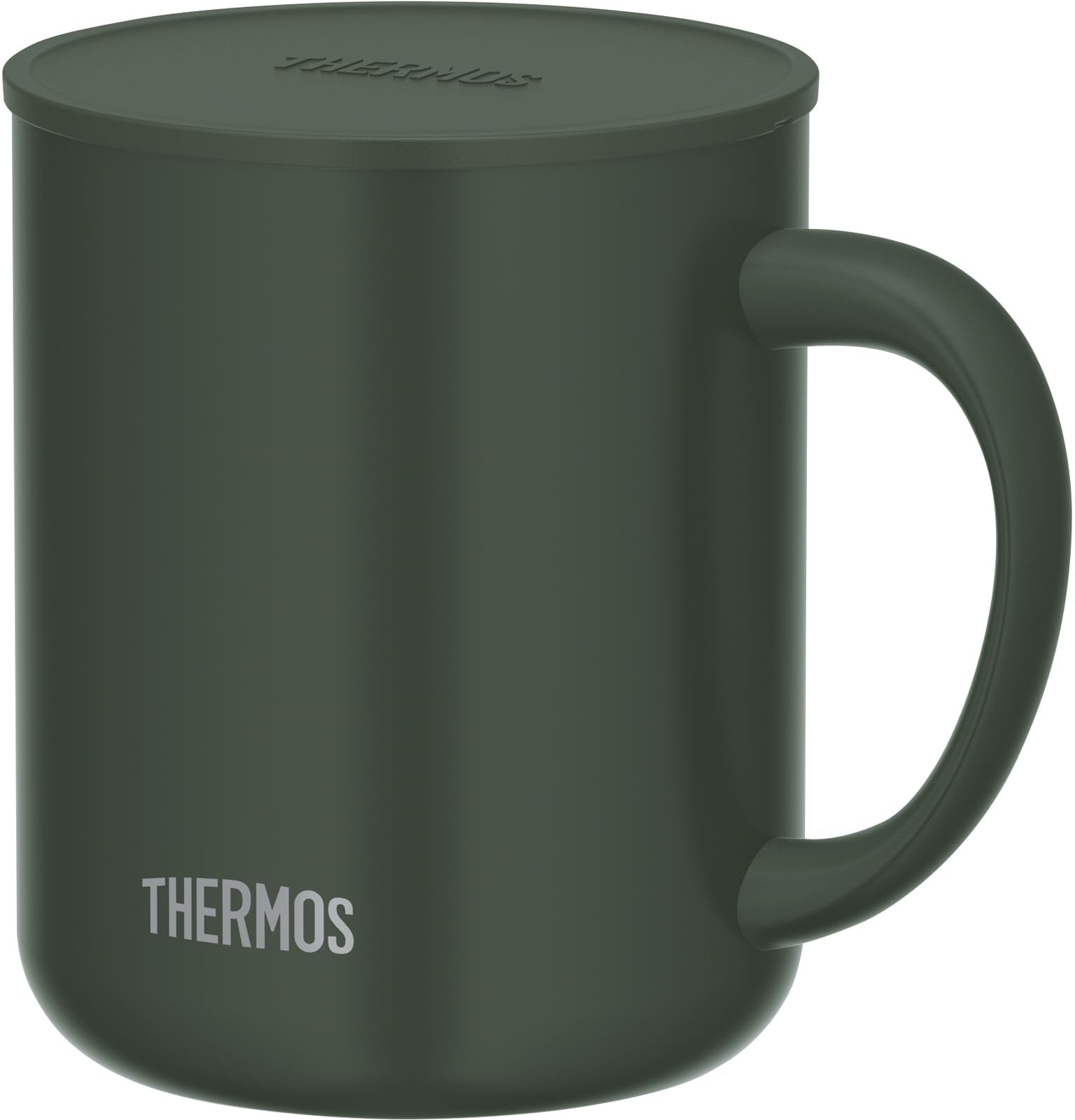 Thermos 450ml Dark Green Vacuum Insulated Mug with Lid - JDG - 452C DG Exclusive
