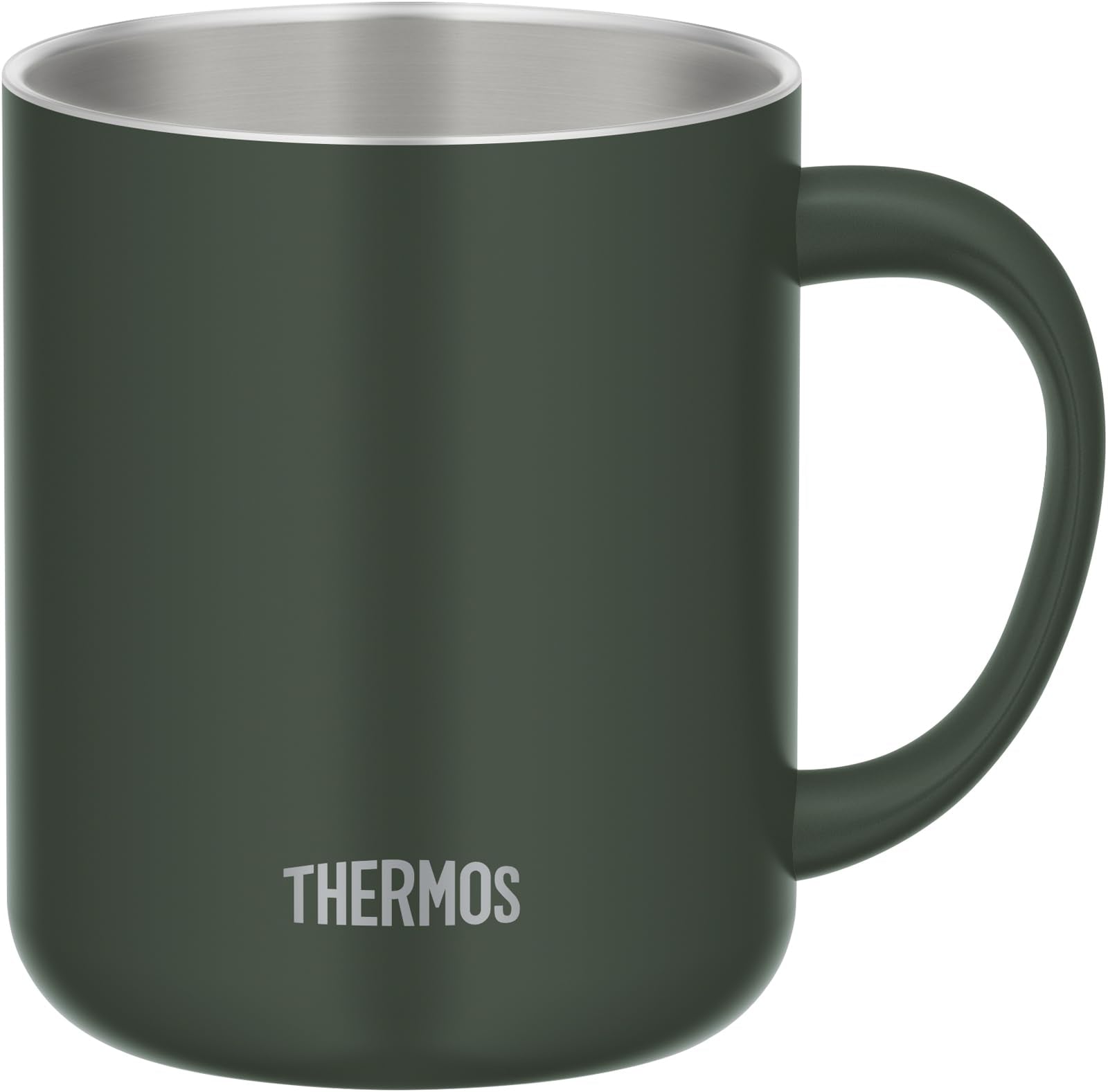 Thermos 450ml Dark Green Vacuum Insulated Mug with Lid - JDG - 452C DG Exclusive