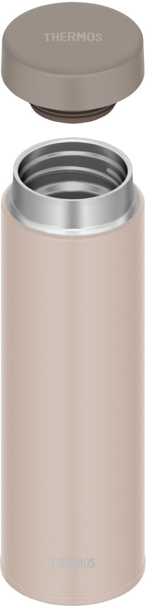 Thermos 480ml Stainless Steel Vacuum Insulated Water Bottle Easy Clean Screw Type Shell Beige - Jon - 481 Sbe