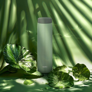 Thermos 480Ml Stainless Steel Water Bottle Vacuum Insulated Mug Leak - Proof Easy Clean - Leaf Green