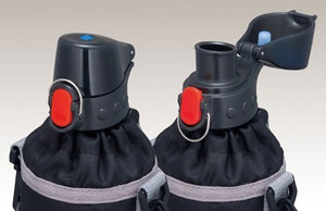 Thermos 500ml Black Pet Bottle Cap & Cooler Rct - Pc Bk Thermos