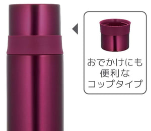 Thermos 500ml Stainless Steel Slim Water Bottle in Burgundy FFM - 501 BGD