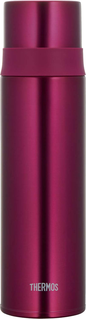 Thermos 500ml Stainless Steel Slim Water Bottle in Burgundy FFM - 501 BGD