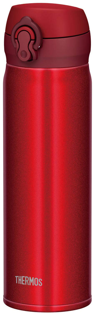 Thermos 500Ml Vacuum Insulated Water Bottle Mobile Mug - Metallic Red Jnl - 504 Mtr - Made In Japan