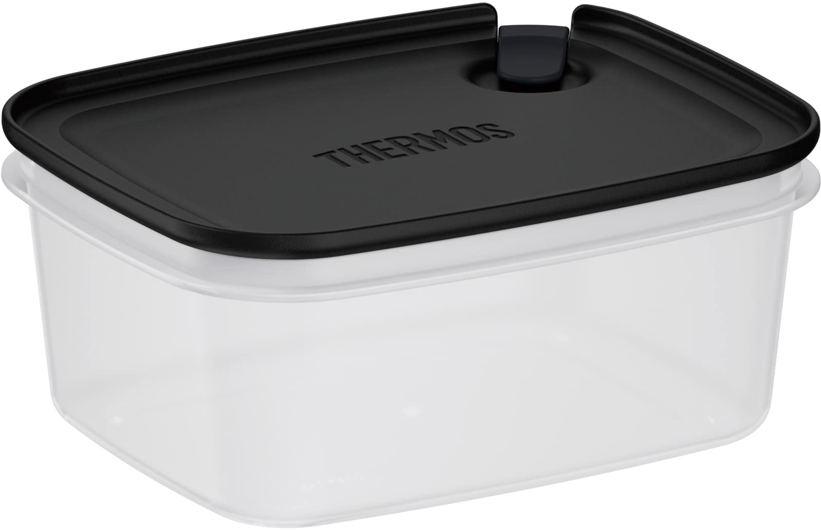 Thermos 600Ml Black Square Food Storage Container Kc - Sa600 Bk