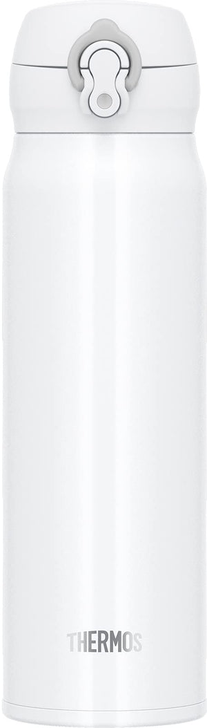 Thermos 600ml Vacuum Insulated Portable Water Bottle in White Gray Jnl - 605 Whgy