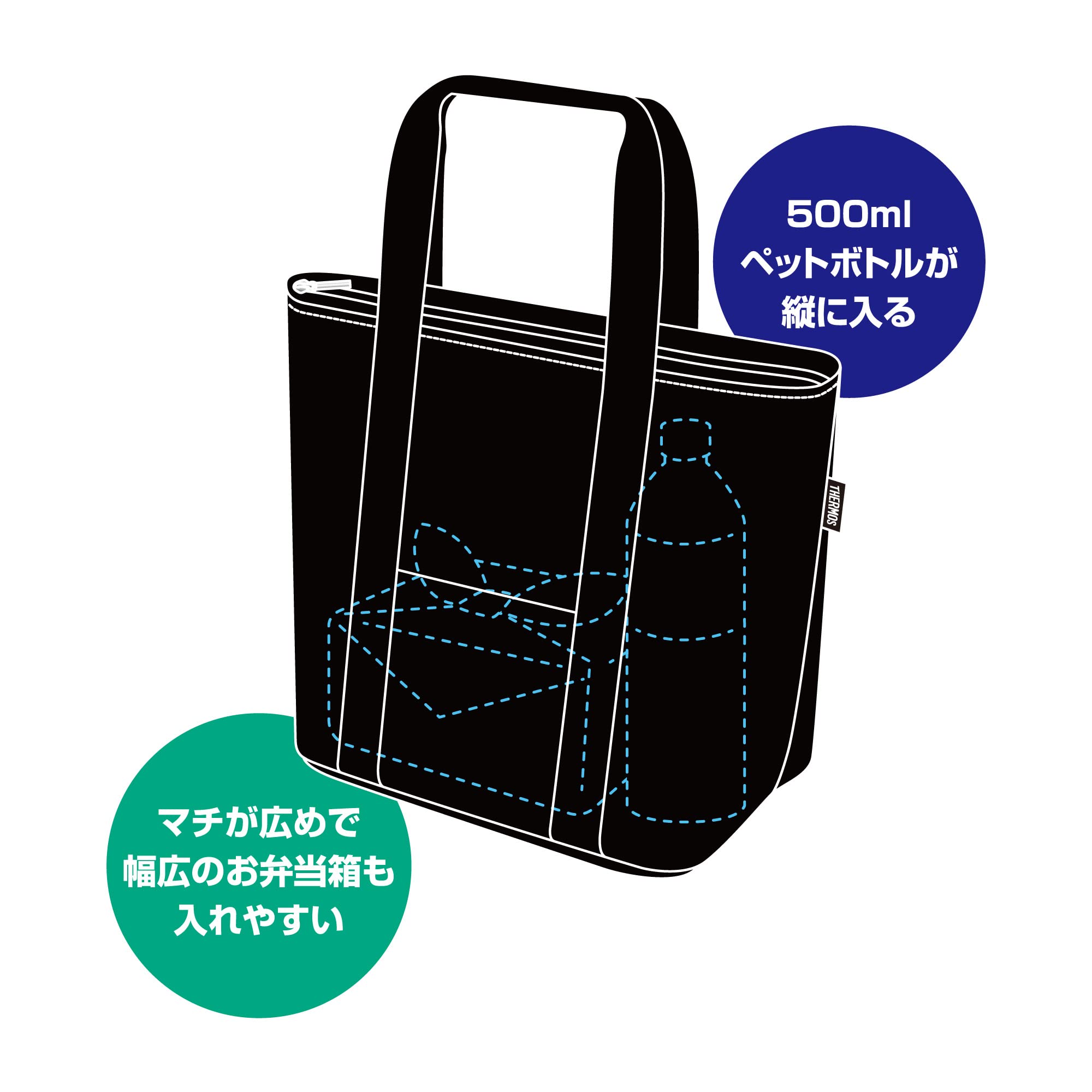 Thermos 7L Mickey Black Insulated Lunch Bag Rff - 007Ds Bk by Thermos