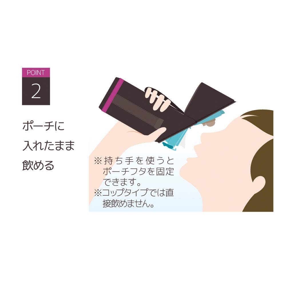 Thermos APG - 350 BW My Bottle Pouch with Strap Brown 350 - 400ml Capacity