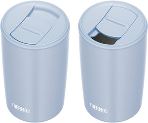 Thermos Ash Blue Vacuum Insulated Tumbler 400ml with Lid Dishwasher Safe - JDP - 401 ASB