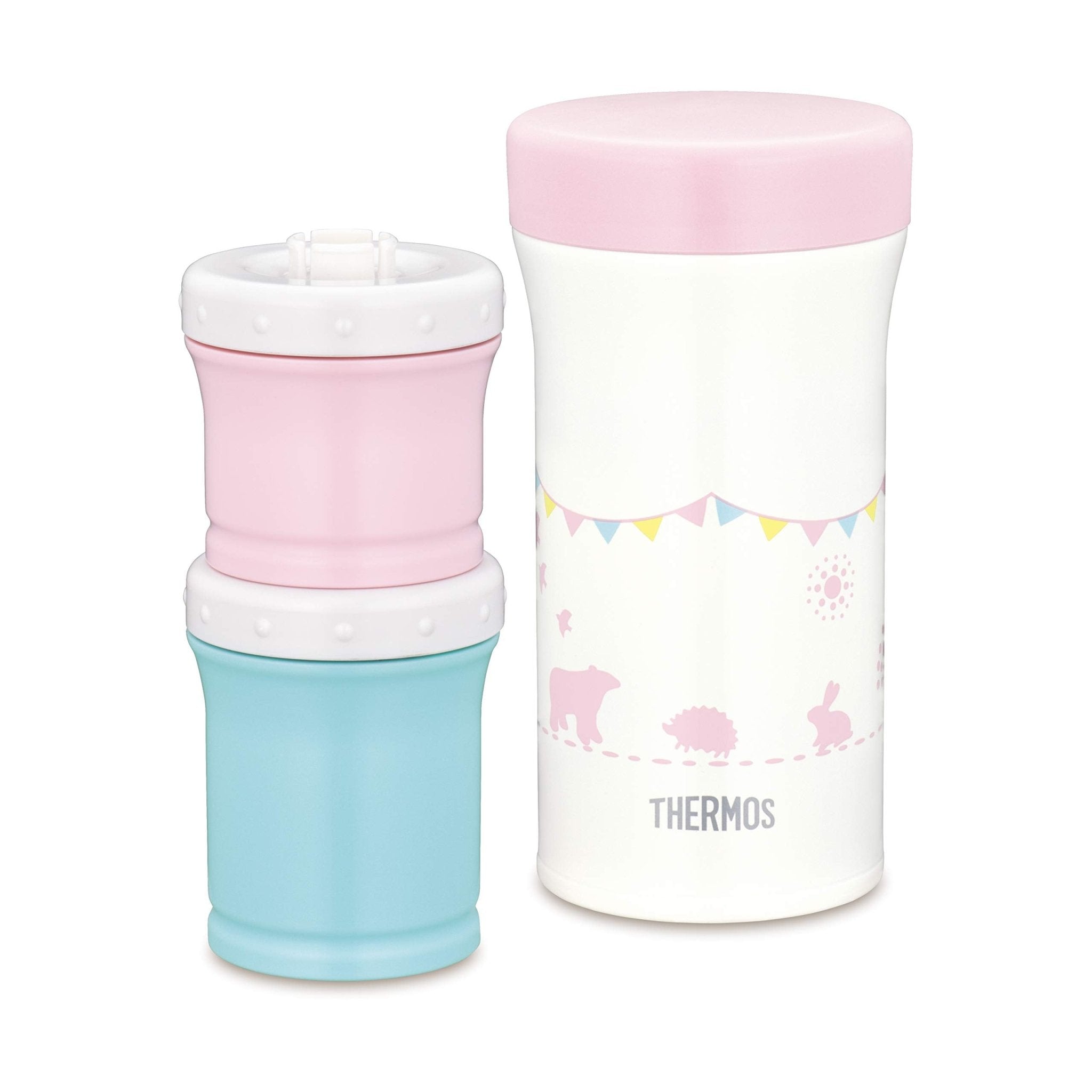 Thermos Baby Food Vacuum Flask Set Pink 130ml & 90ml Jbw - 240 Model