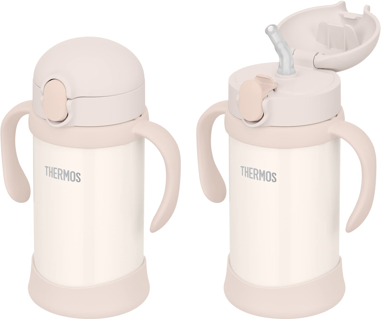 Thermos Beige Vacuum Flask Fjl - 350 350ml Baby Straw Mug