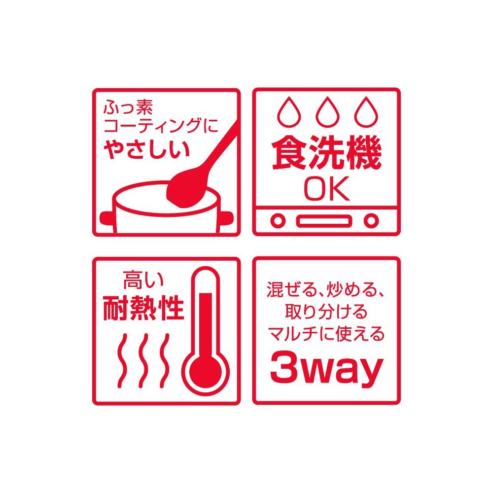 Thermos BK Cooking Spoon Silicone Kitchen Tool - Thermos Kt - S001 Black