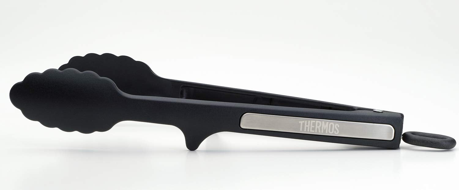 Thermos Black Nylon Kitchen Tongs Kt - T001 Bk - Essential Kitchen Tools