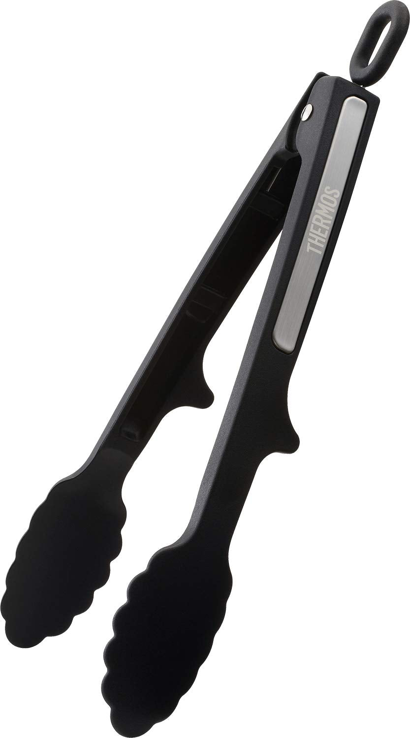 Thermos Black Nylon Kitchen Tongs Kt - T001 Bk - Essential Kitchen Tools