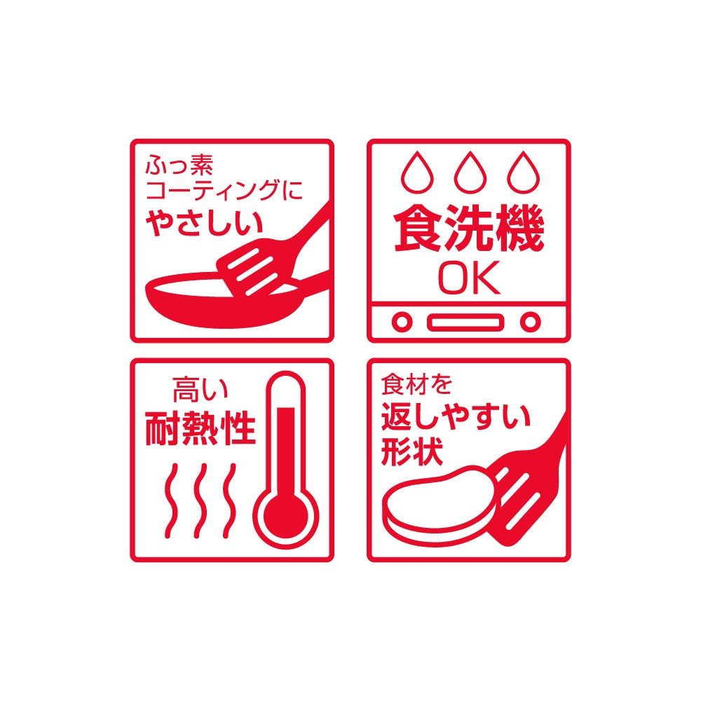 Thermos Black Nylon Turner Spatula Kt - F001 Bk Essential Kitchen Tool