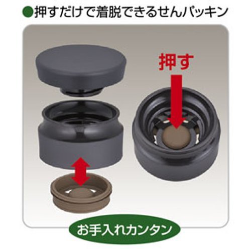 Thermos Black Portable Vacuum Insulated Mug 0.48L - Thermos Jmz - 480 Bk