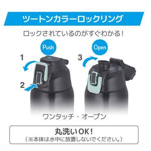 Thermos Black Star 1.5L Vacuum Insulated Sports Bottle for Cold Storage Fht - 1501F Bkst