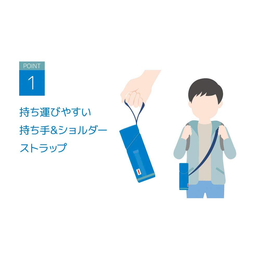 Thermos Blue Bottle Pouch with Strap 350 - 400ml Capacity - APG - 350 Bl