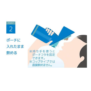 Thermos Blue Bottle Pouch with Strap 350 - 400ml Capacity - APG - 350 Bl