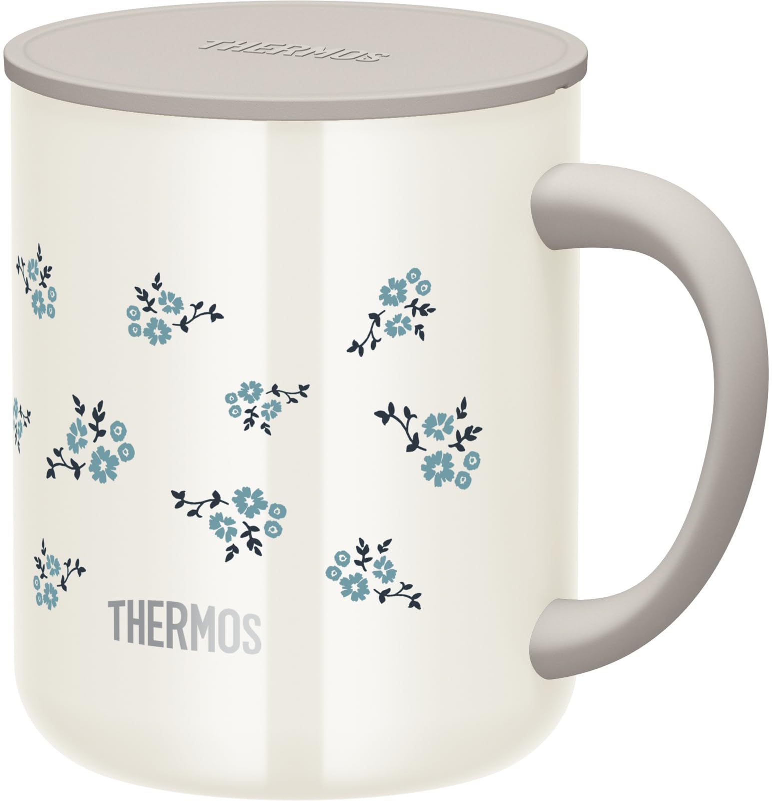 Thermos Blue Flower 450ml Vacuum Insulated Mug Jdg - 452Ltd B - Fl
