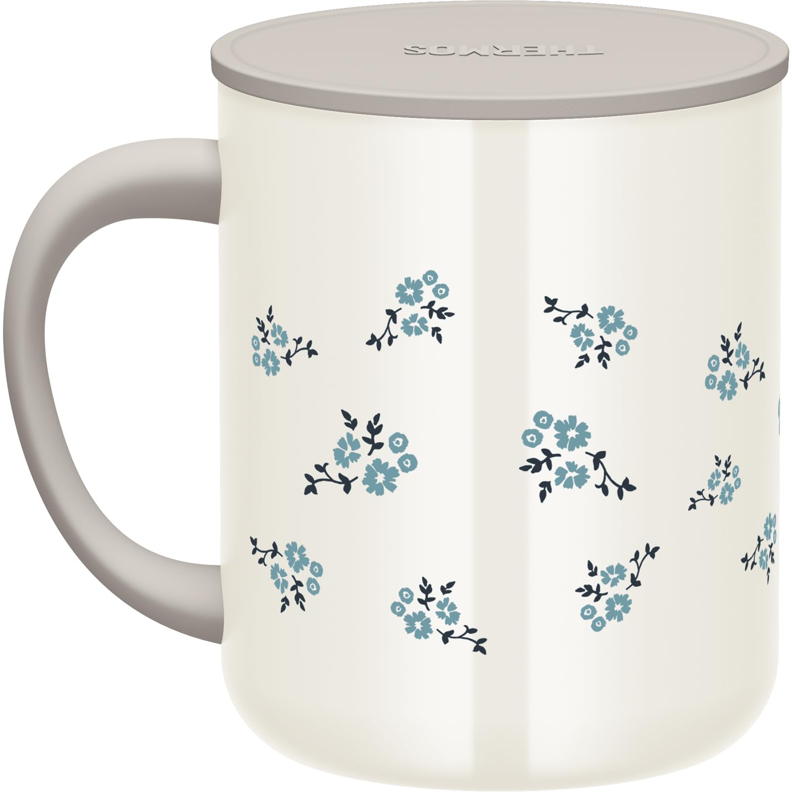 Thermos Blue Flower 450ml Vacuum Insulated Mug Jdg - 452Ltd B - Fl