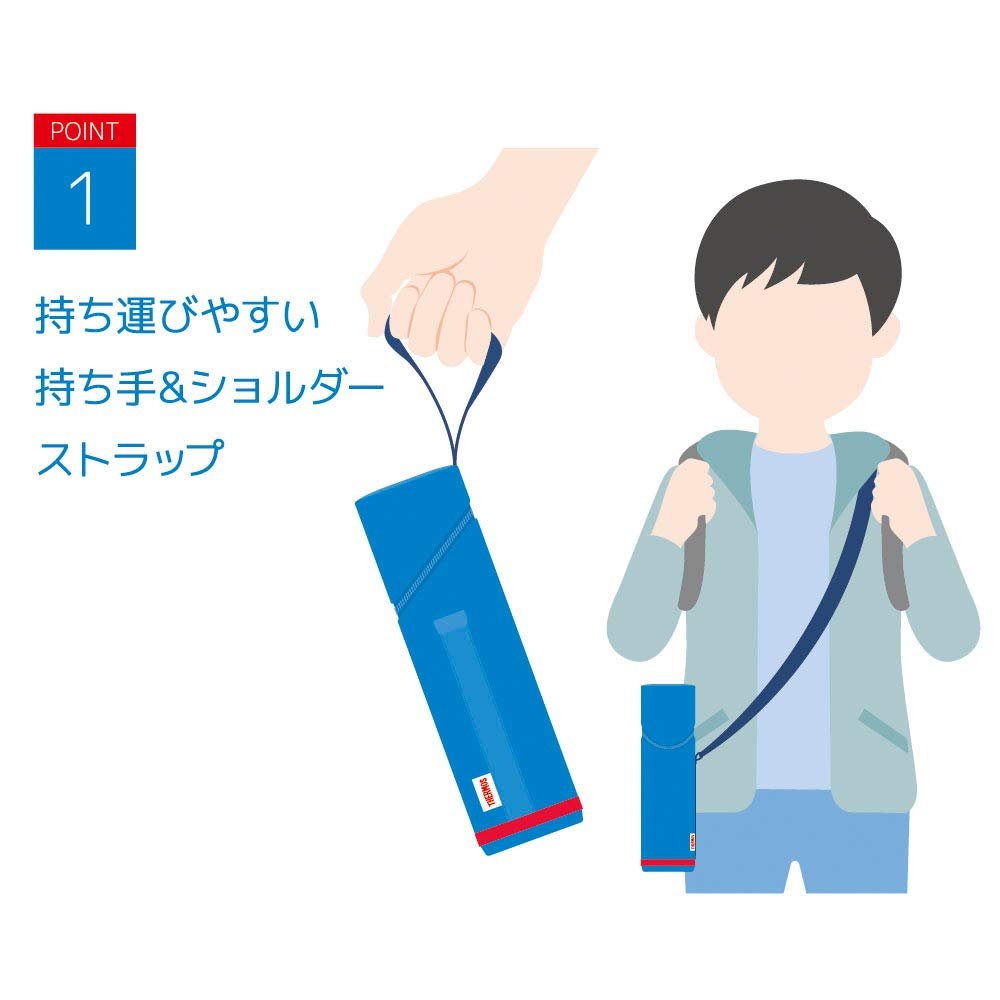 Thermos Blue My Bottle Pouch with Strap 450 - 600ml Capacity Model APG - 500