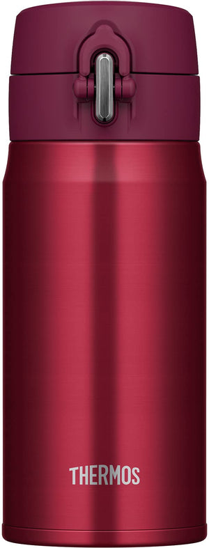 Thermos Brand 350ml Vacuum Insulated Wine Red Water Bottle