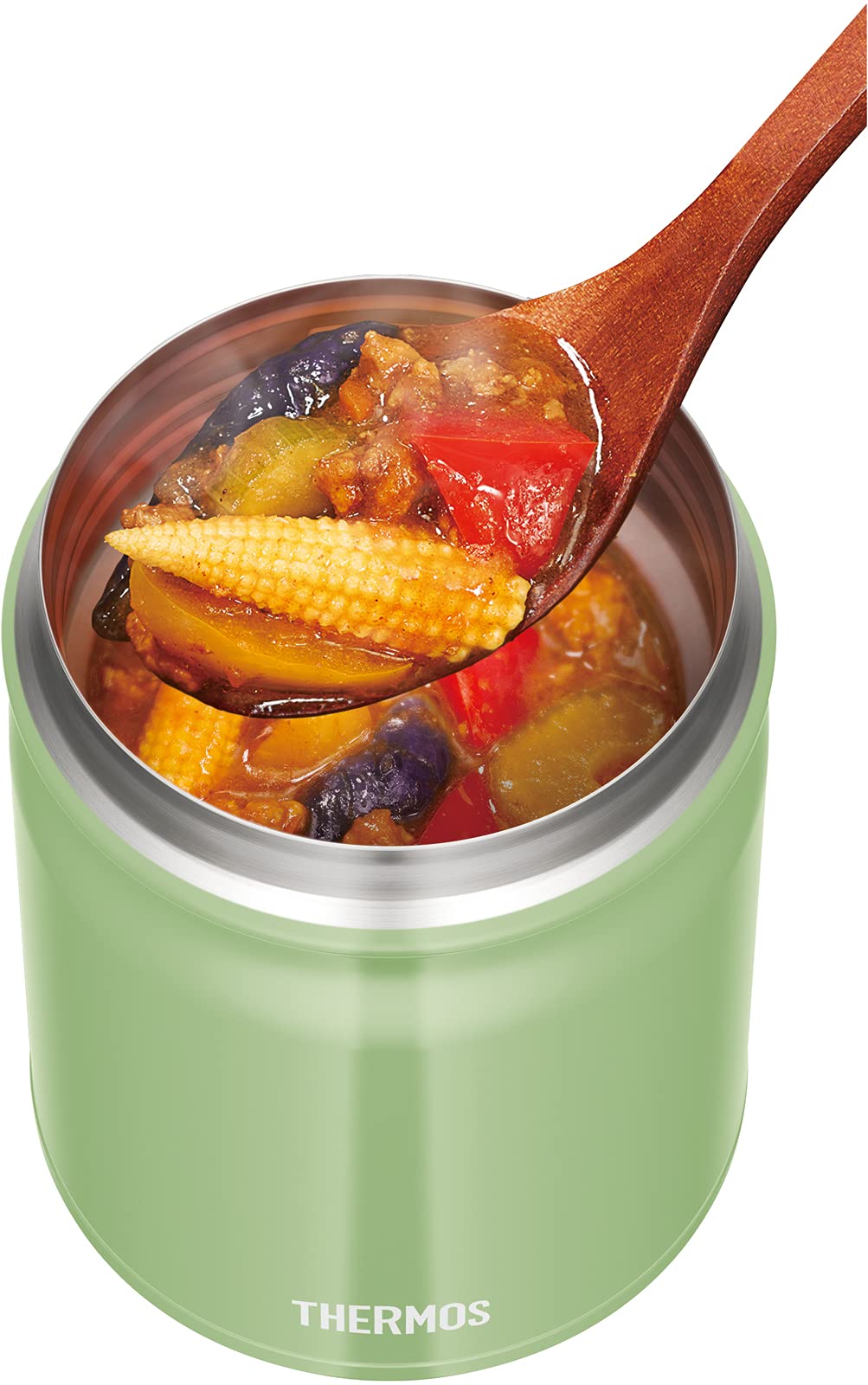 Thermos Brand 400ml Vacuum Insulated Soup Jar in Khaki - JBT - 401 Model