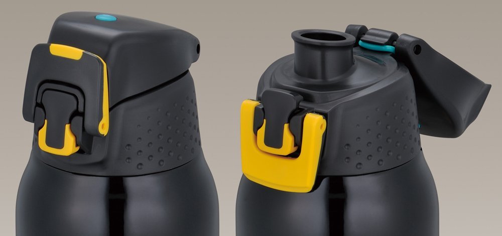 Thermos Brand FFZ - 1000F BK 1.0L Black Vacuum Insulated Sports Bottle