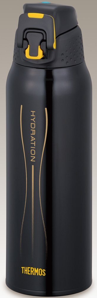 Thermos Brand FFZ - 1000F BK 1.0L Black Vacuum Insulated Sports Bottle