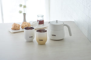 Thermos Brand Light Gray 300ml Vacuum Insulated Teacup JDT - 300 LGY