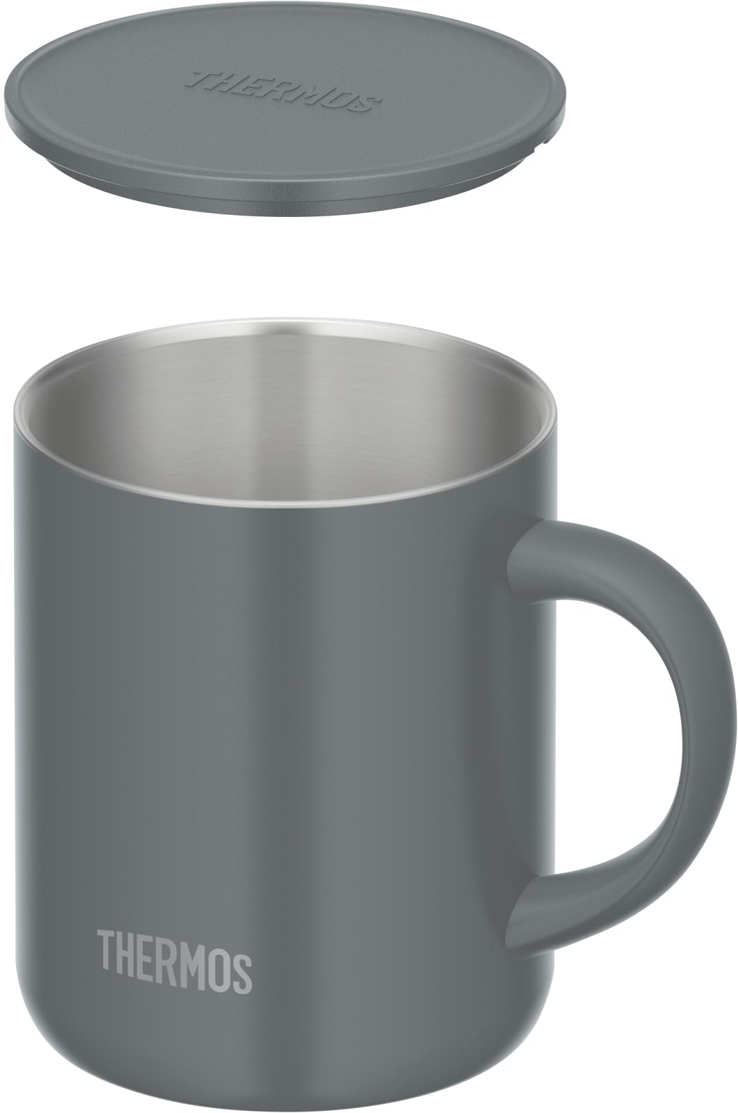 Thermos Dark Gray Vacuum Insulated Mug with Lid 350ml - JDG - 352C