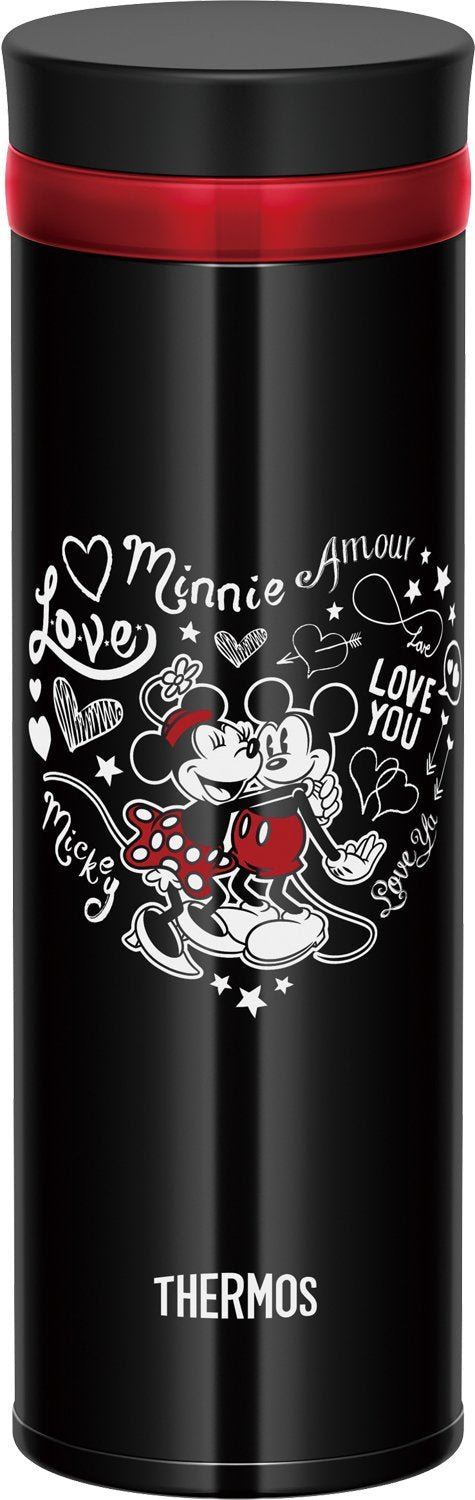 Thermos Disney Mobile Mug 350ml Vacuum Insulated Black & Red Screw Type JNO - 352DS BKR