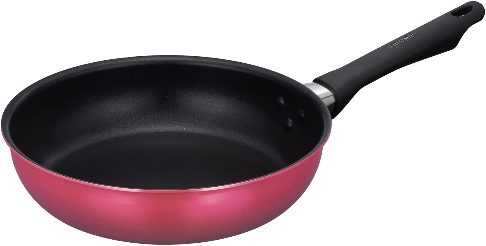 Thermos Durable 24Cm Wine Red Frying Pan for Gas Stove Series Kfg - 024 Wnr