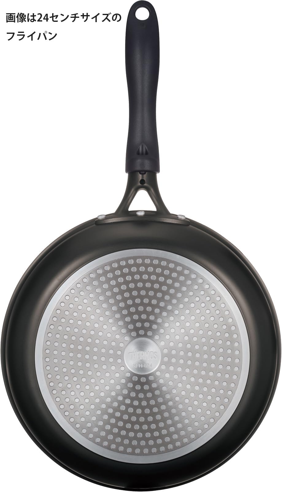 Thermos Durable Series 28cm Smoke Black IH - Compatible Frying Pan